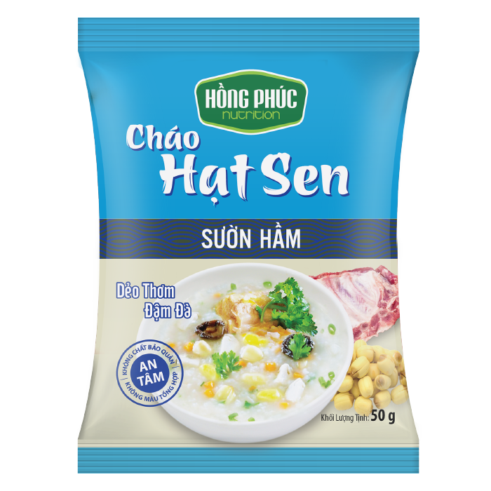 CHÁO HẠT SEN SƯỜN HẦM HỒNG PHÚC